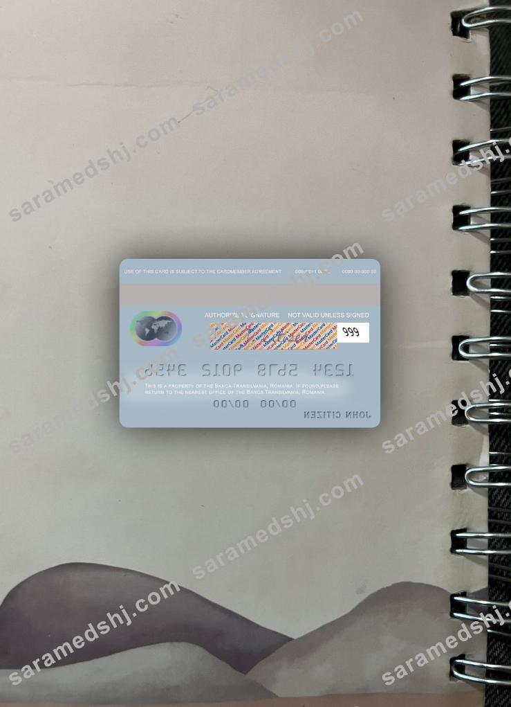 Romania Banca Transilvania mastercard photolook back